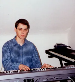 Allister Brimble in his Studio Allister Brimble in his Studio