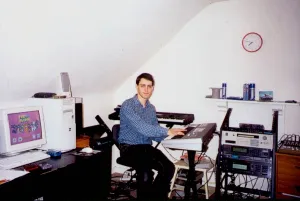 Allister Brimble in his Studio Allister Brimble in his Studio