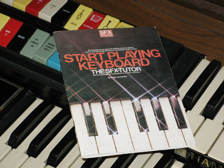 The company which sold the Yamaha-chipped FM Sound Expander and keyboard overlay also published an accompanying music book.